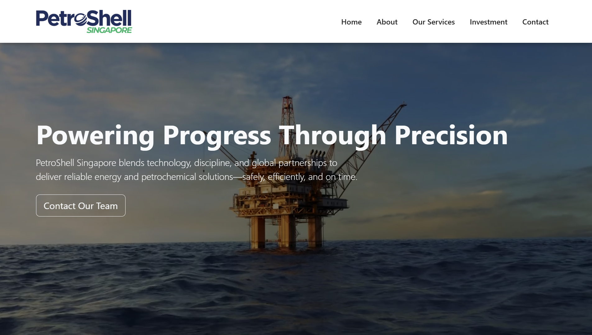 PetroShell Singapore website preview